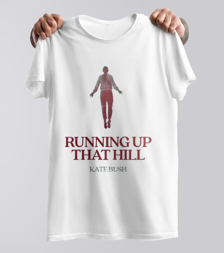Running Up That Hill Kate Bush Music Stranger Things Silhouette Floating Figure T-Shirt