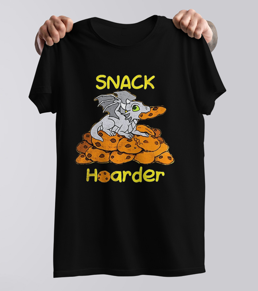 Snack Hoarder Dragon With Cookies T-Shirt