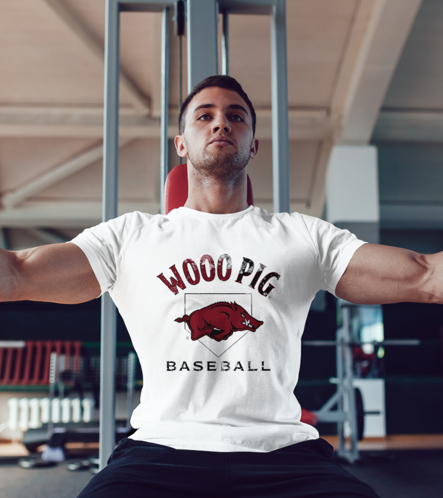 Arkansas Razorbacks Baseball Wooo Pig Motivation T-Shirt