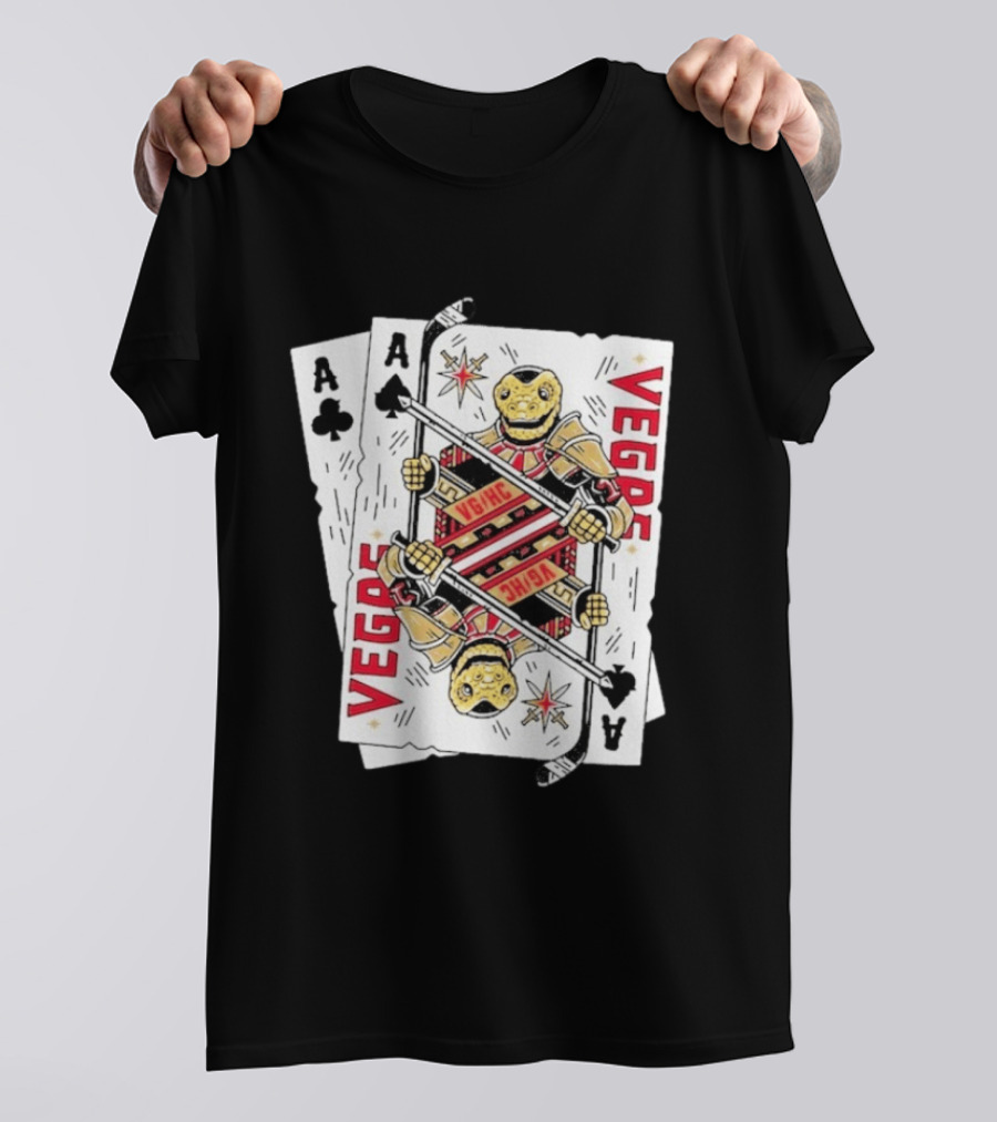 Vegas Golden Knights Chance Ace Playing Cards T-Shirt