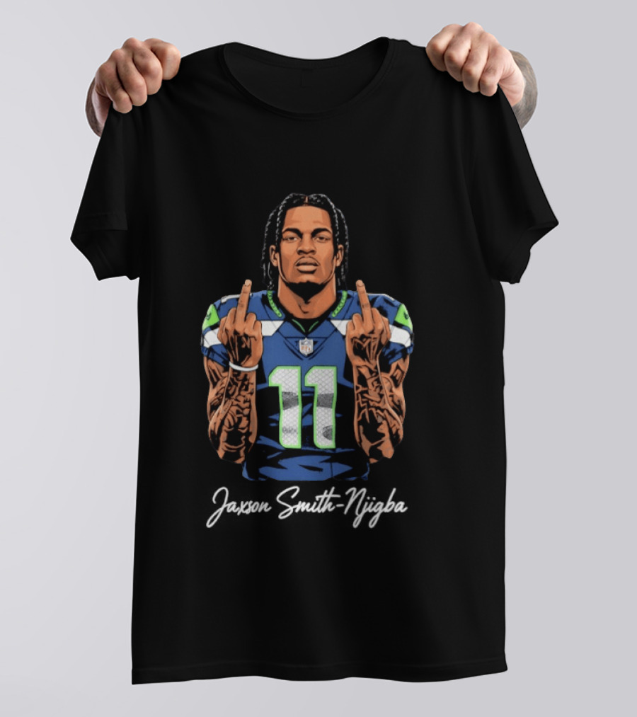 Seattle Seahawks Number 11 Middle Finger Gesture T-Shirt
