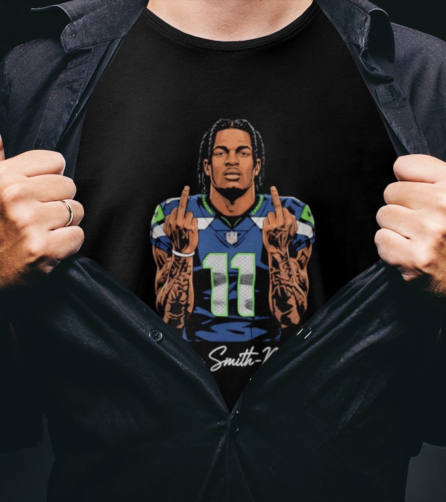 Seattle Seahawks Number 11 Middle Finger Gesture T-Shirt