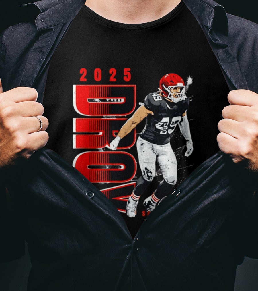 2025 DROY Carson Schwesinger Cleveland Browns T-Shirt