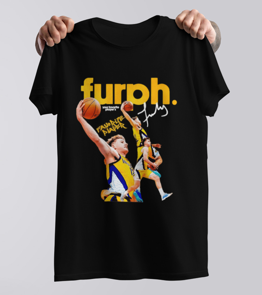 Furphy Indiana Pacers Basketball Player Jump Shot Action T-Shirt