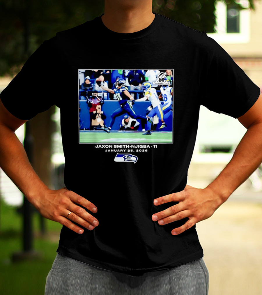 Seattle Seahawks Jaxon Smith Njigba 11 January 25 2026 Game Day Highlight Champions T-Shirt