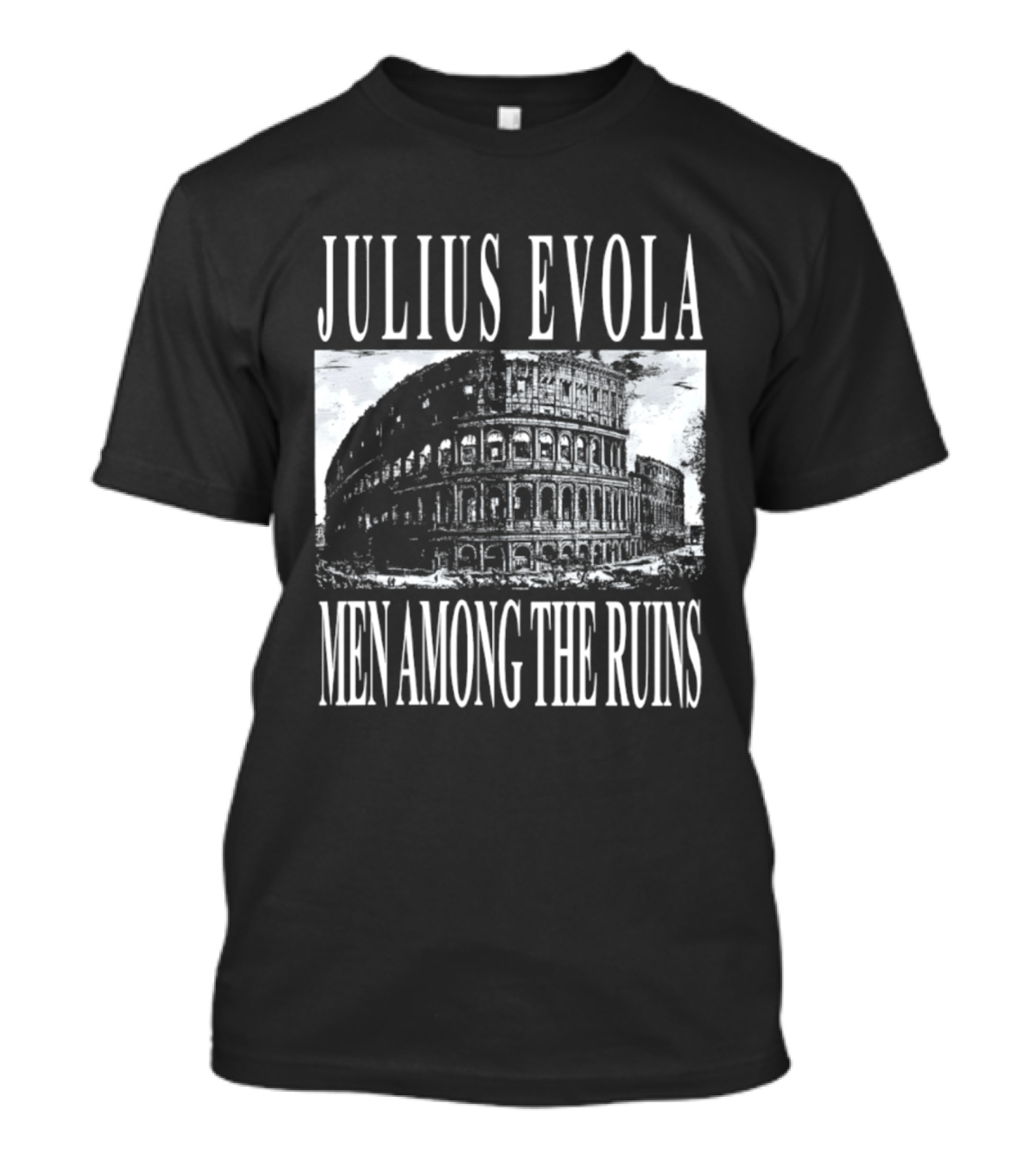 Julius Evola Men Among The Ruins Colosseum Motif T-Shirt