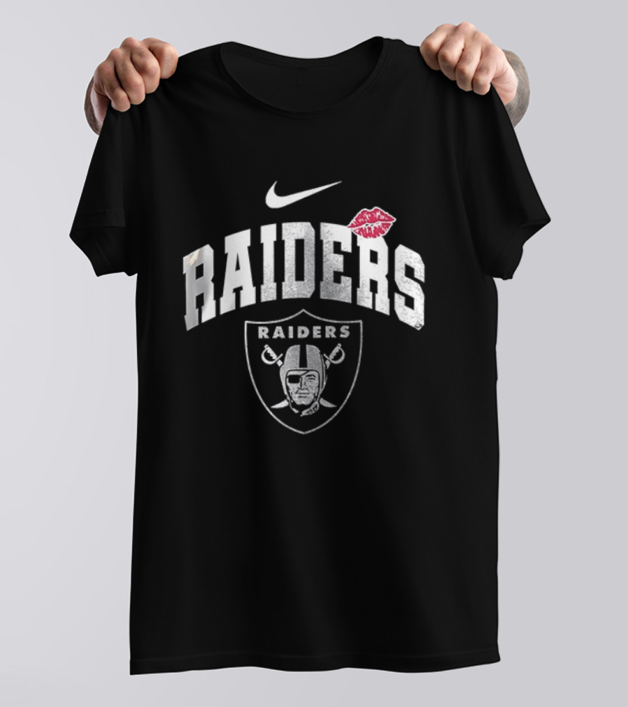 Nike Raiders Kiss Makeup Artist Las Vegas Raiders T-Shirt