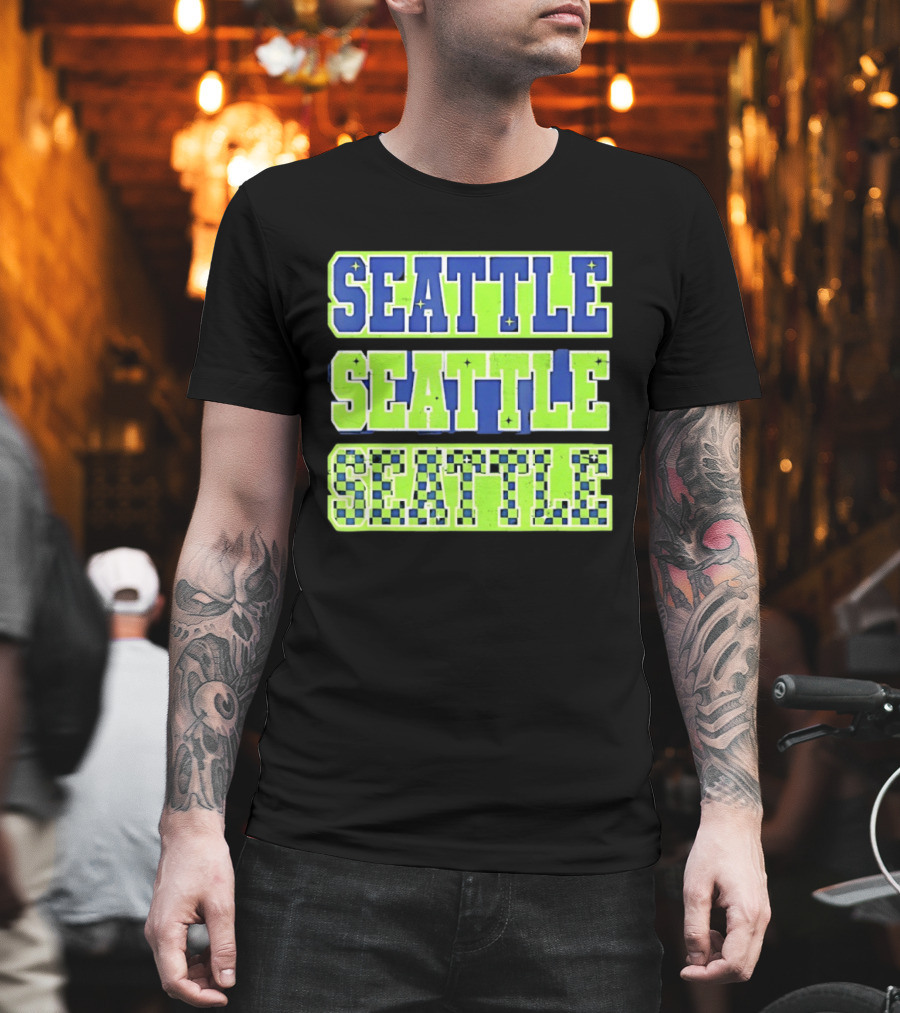 Seattle Seahawks Neon Green Seattle Seattle T-Shirt