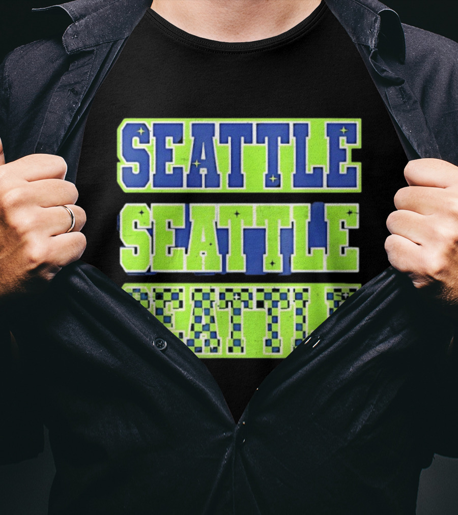 Seattle Seahawks Neon Green Seattle Seattle T-Shirt