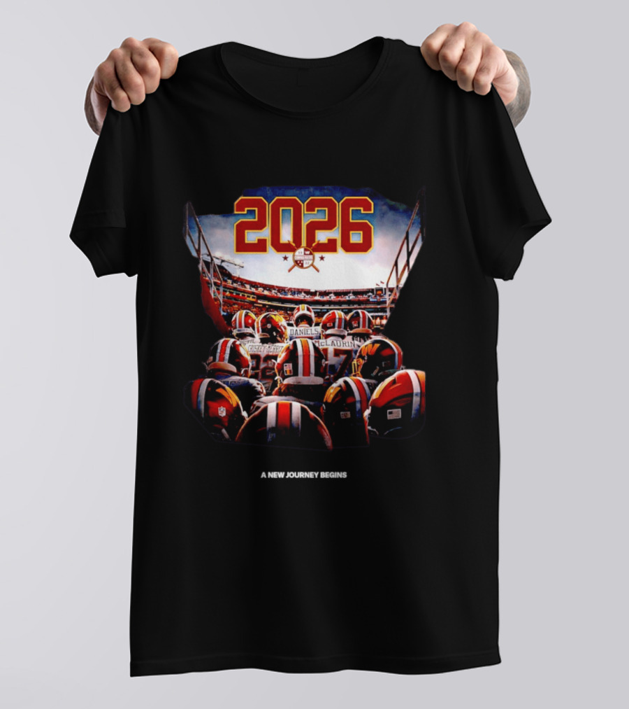 Washington Commanders 2026 Stadium Team Journey T-Shirt