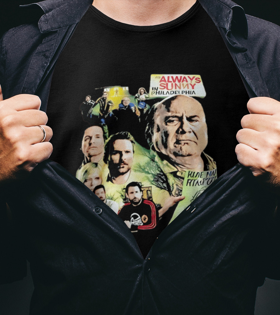 Always Sunny In Philadelphia Characters Collage T-Shirt