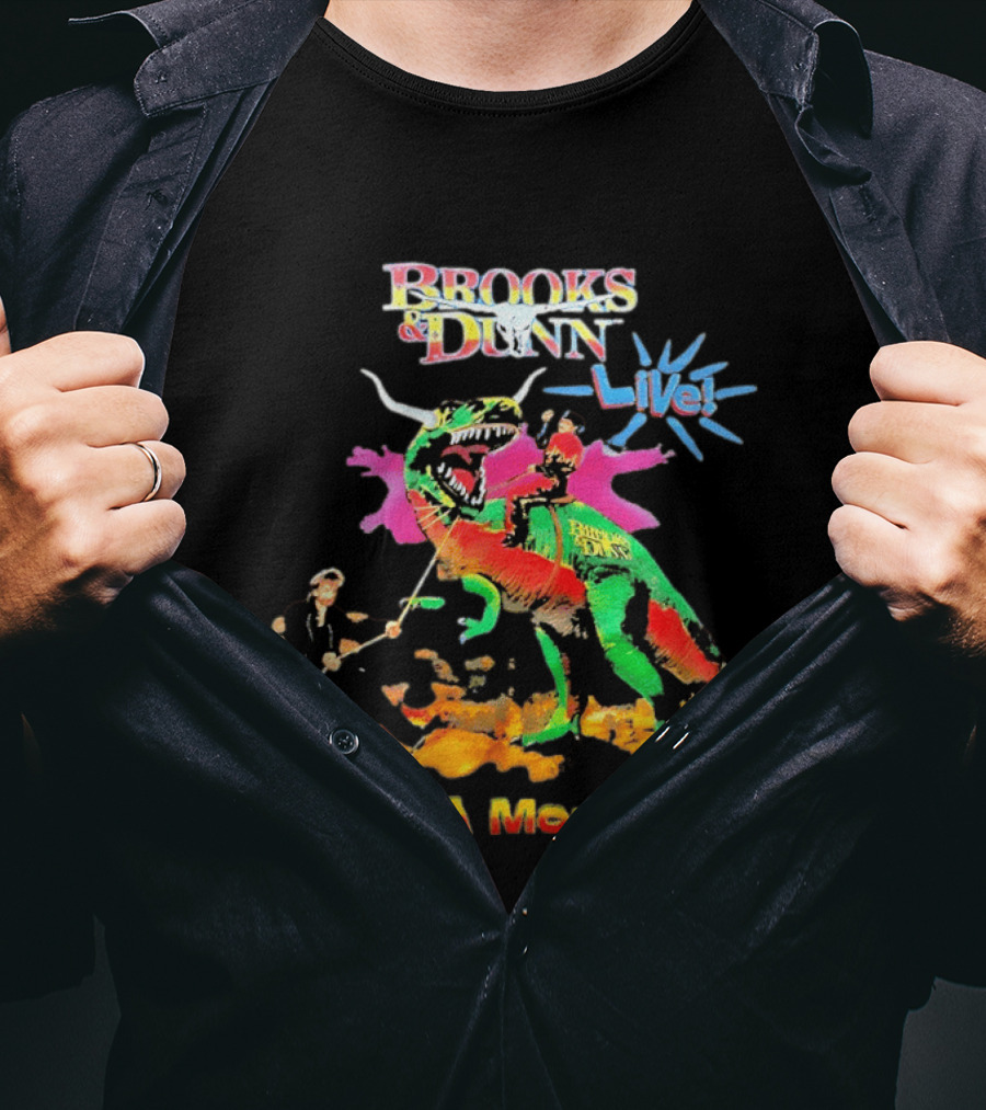 Brooks And Dunn Live It's A Monster Dinosaur Showdown T-Shirt