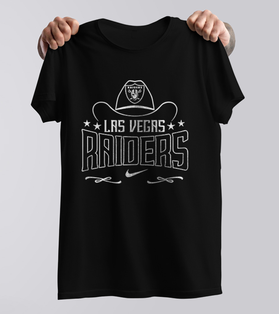 Las Vegas Raiders Cowboy Hat Tribute To George Strait T-Shirt