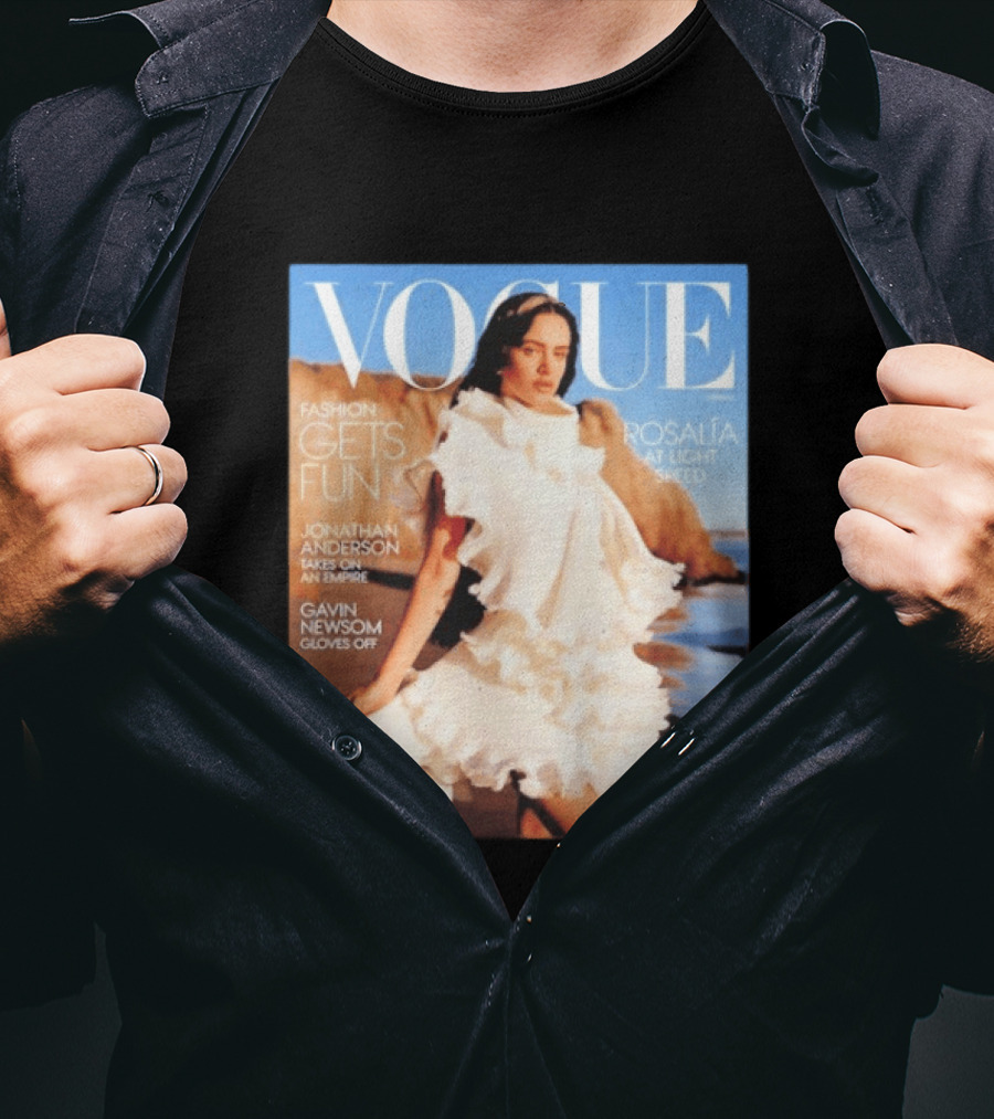 Vogue Spring Fashion Rosalia At Light Speed Jonathan Anderson Gavin Newsom T-Shirt
