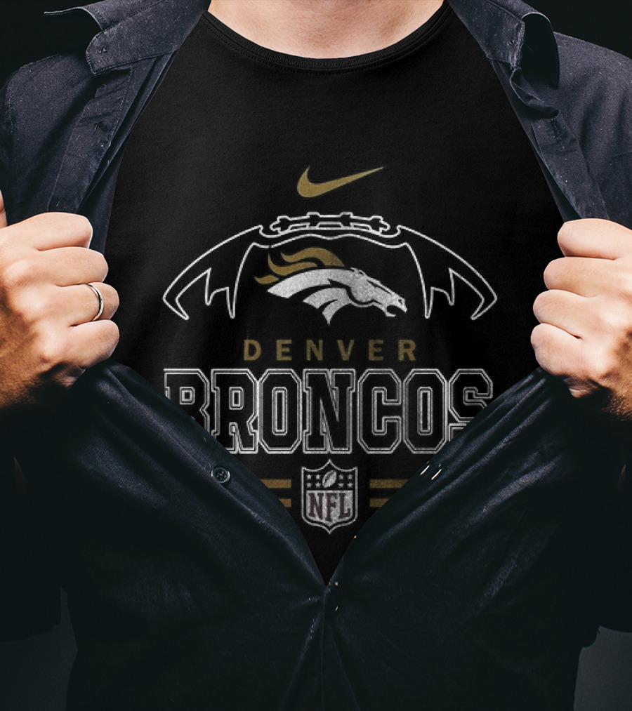 Denver Broncos Grumpy Old Caterpillar Operator NFL Nike Football T-Shirt