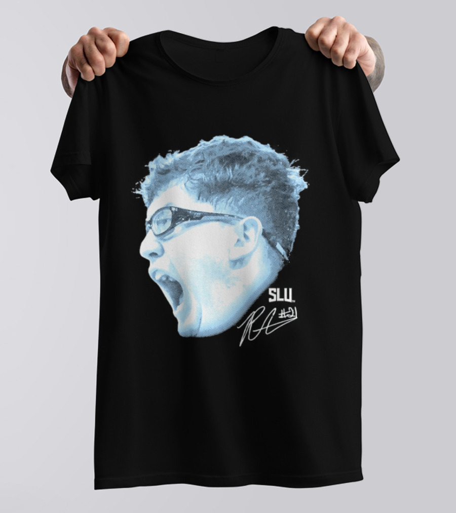 Robbie Avila Saint Louis Billikens SLU Big Head T-Shirt