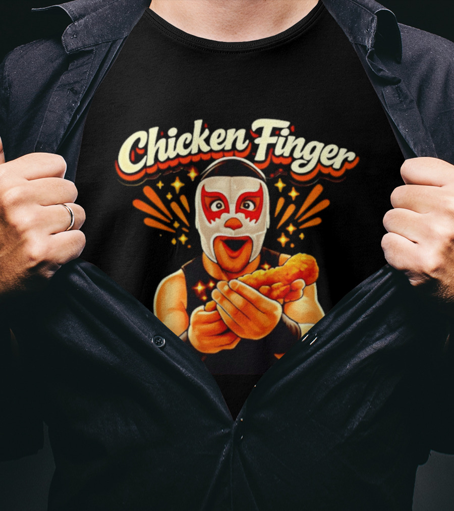 Chicken Finger Wrestling Mask Surprise T-Shirt