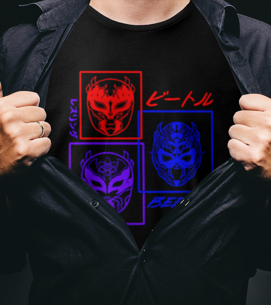 Crimson Beetle 3 Faces Of Beetle T-Shirt