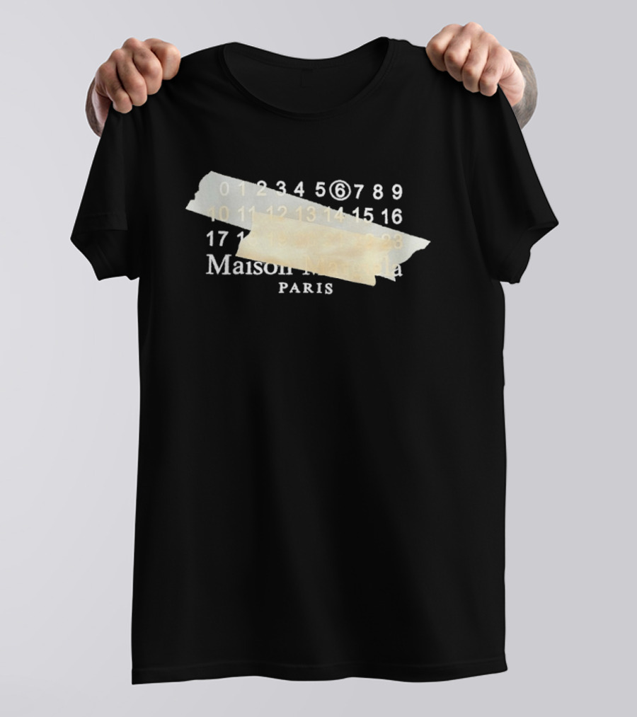 Maison Margiela Paris Numbered Sequence Tape T-Shirt