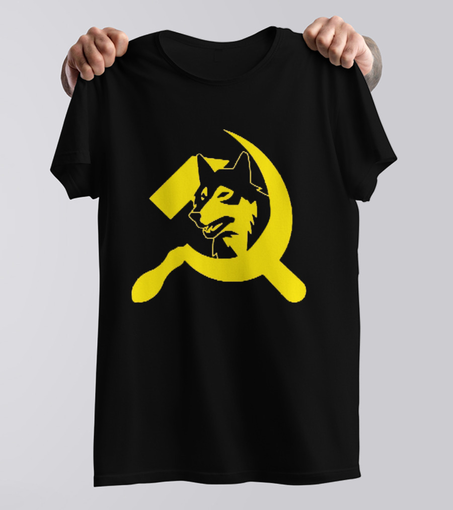 Minnesota Timberwolves Hammer Sickle Symbol Wolf Head T-Shirt