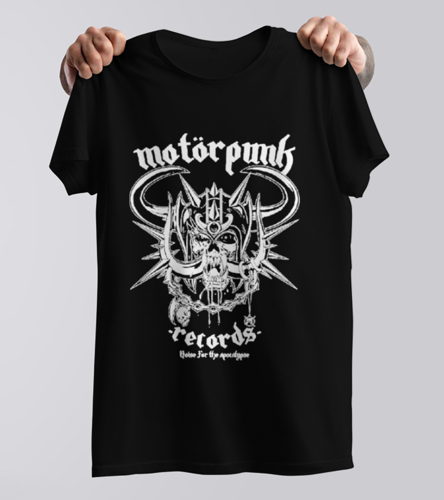 Motorpunk Records Skull Noise For The Apocalypse T-Shirt