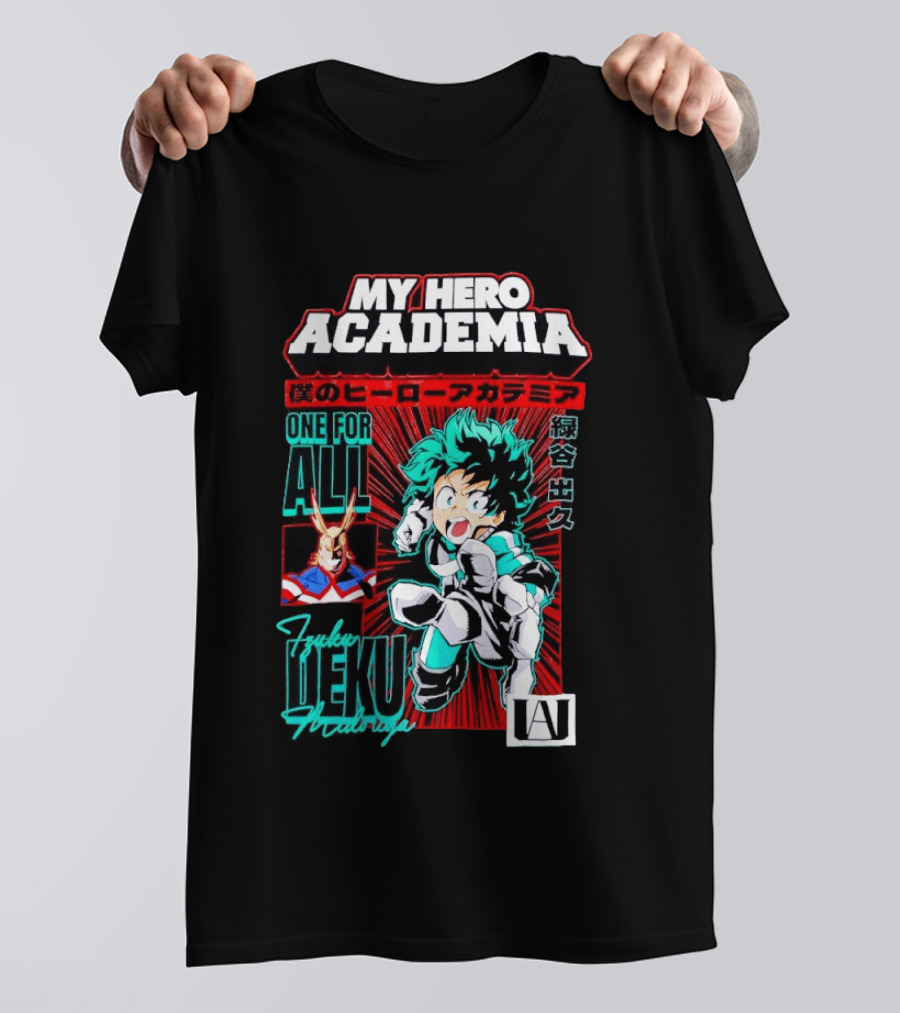 My Hero Academia Boku No Hero Deku One For All Manga T-Shirt