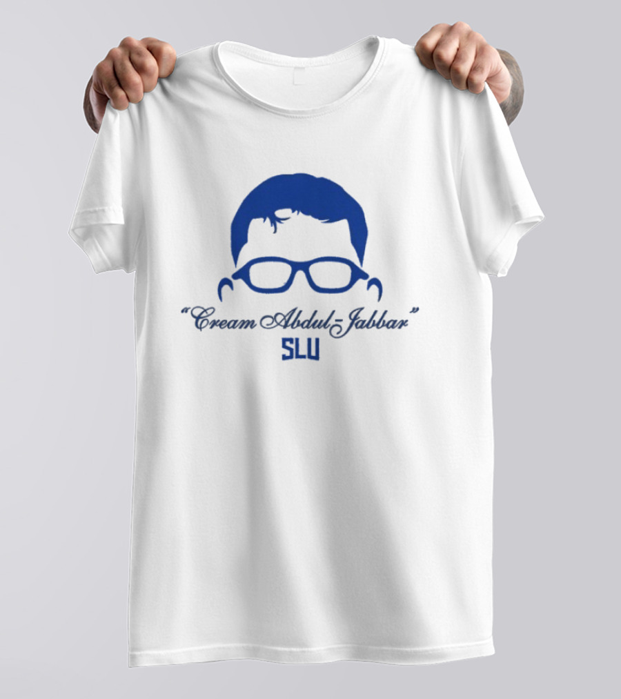 Cream Abdul Jabbar SLU Saint Louis Billikens Robbie Avila T-Shirt