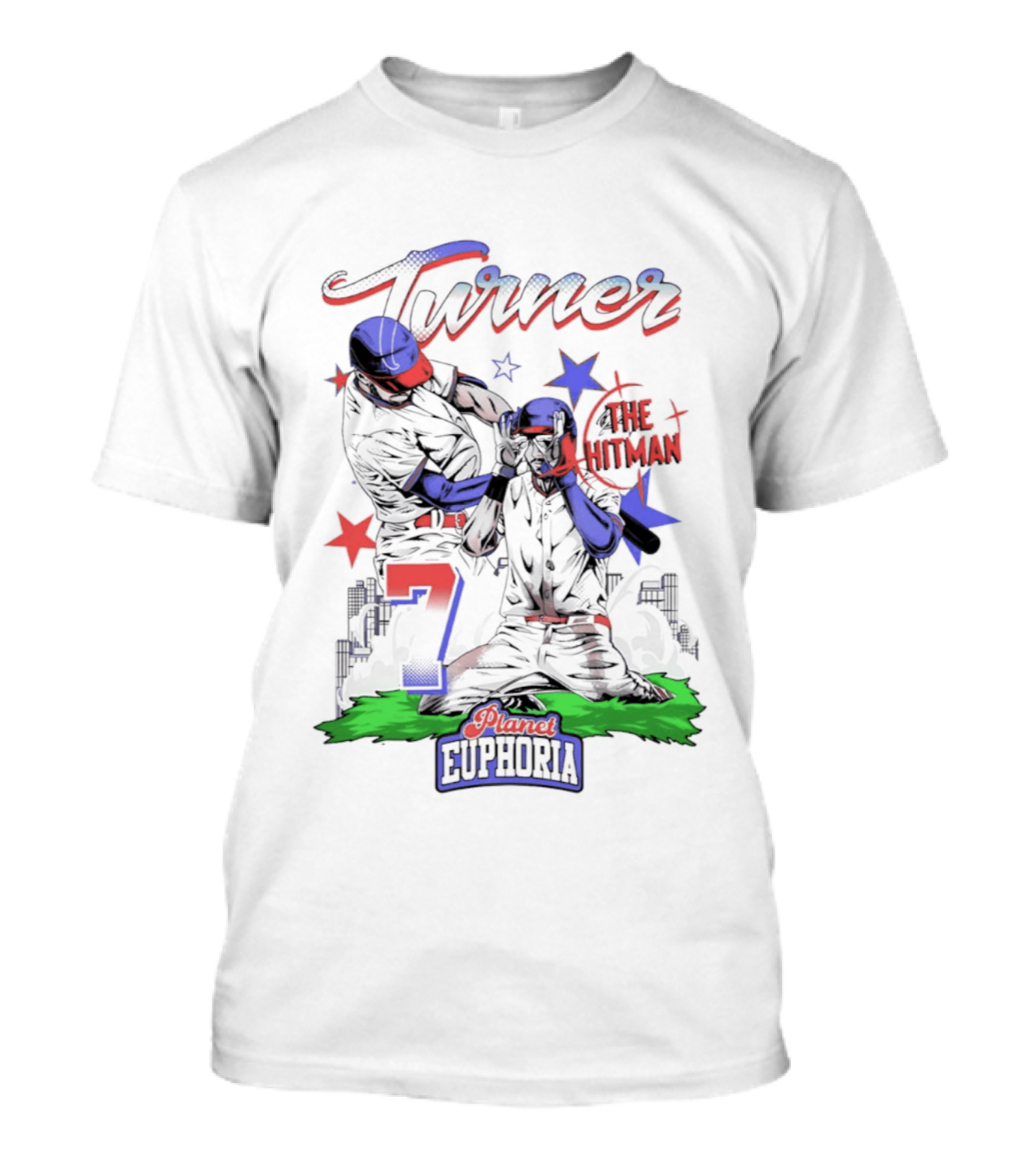 Turner The Hitman Number 7 Phillies Euphoria T-Shirt