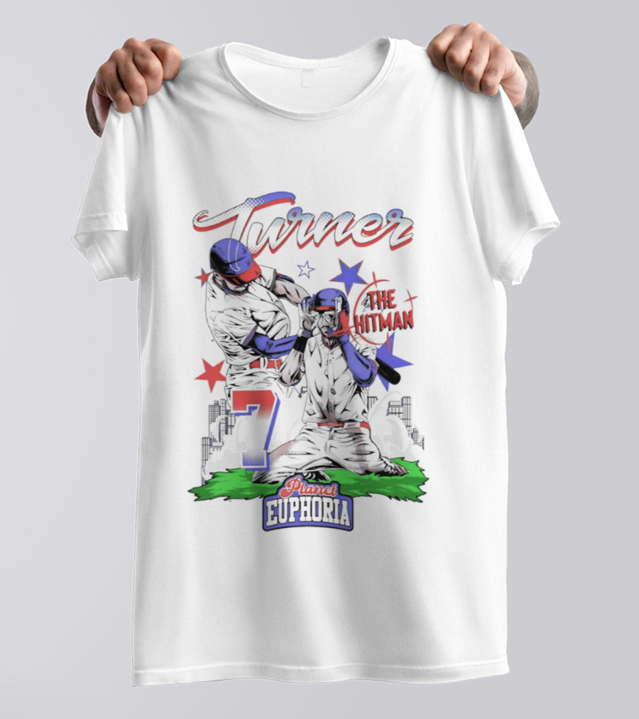 Turner The Hitman Number 7 Phillies Euphoria T-Shirt