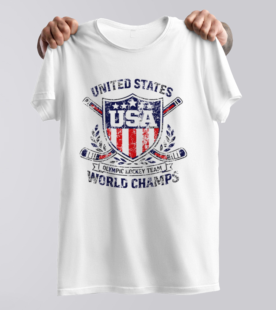 United States USA Olympic Hockey Team World Champs 2026 T-Shirt