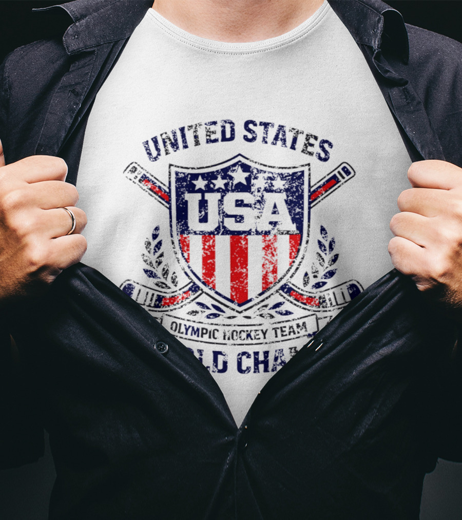 United States USA Olympic Hockey Team World Champs 2026 T-Shirt