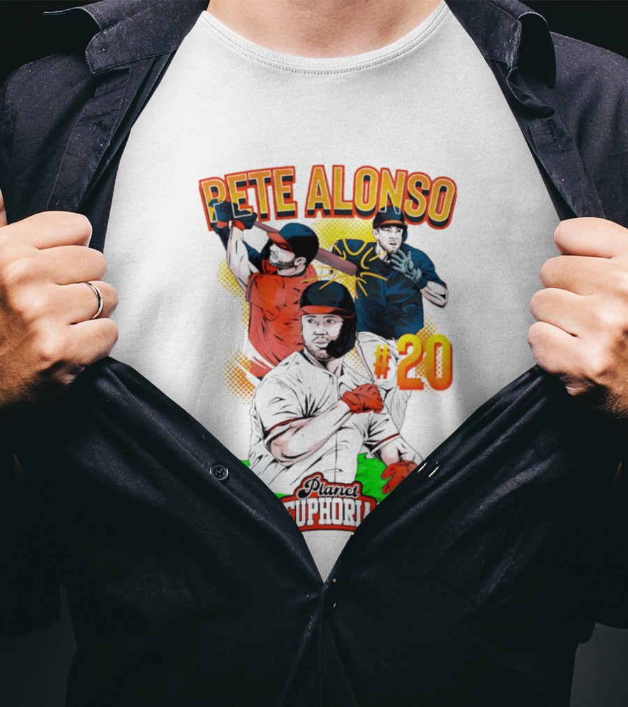 Pete Alonso Planet Euphoria #20 Baseball T-Shirt