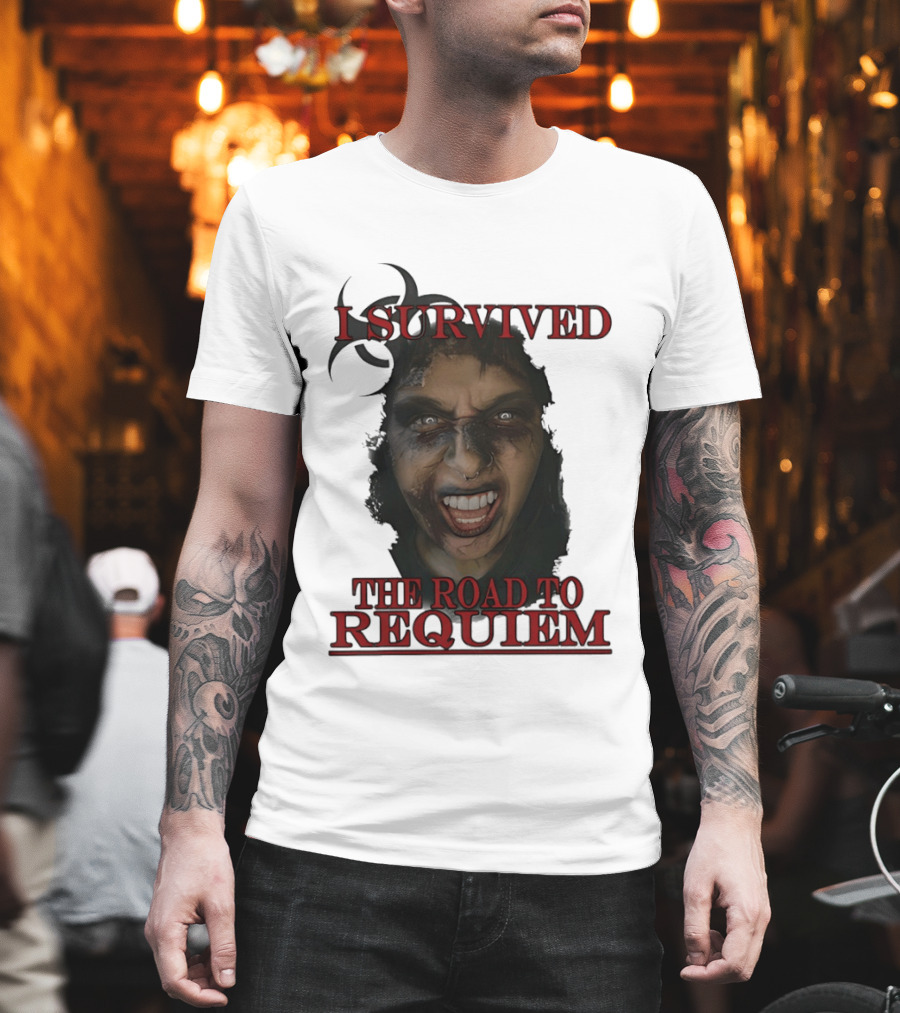 I Survived The Road To Requiem Intense Face Expression T-Shirt