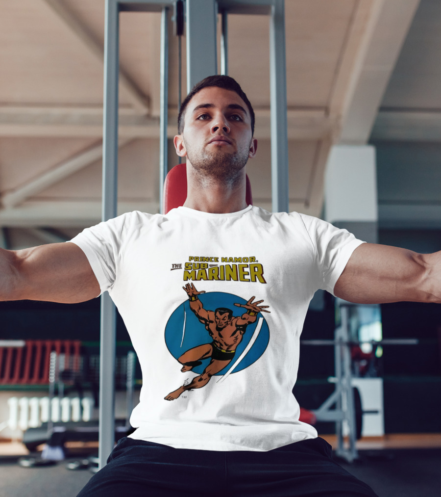 Prince Namor The Sub Mariner Iconic Comic Character Retro Dive T-Shirt