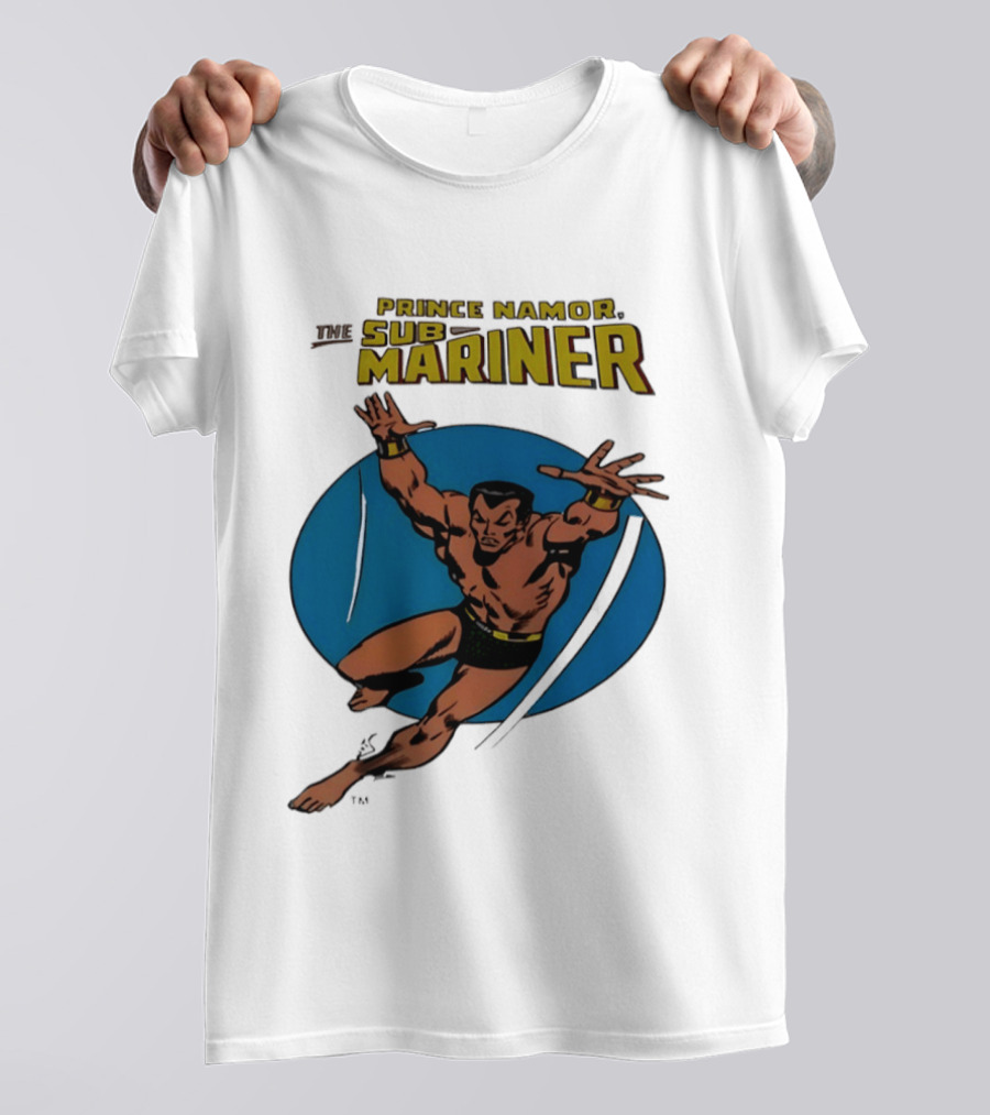 Prince Namor The Sub Mariner Iconic Comic Character Retro Dive T-Shirt