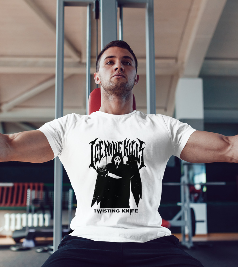 Ice Nine Kills Twisting The Knife Ghost Face Scream 7 Collaboration T-Shirt