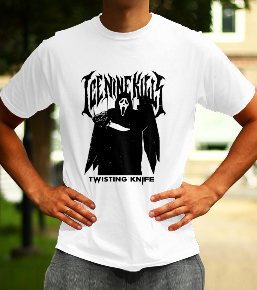 Ice Nine Kills Twisting The Knife Ghost Face Scream 7 Collaboration T-Shirt