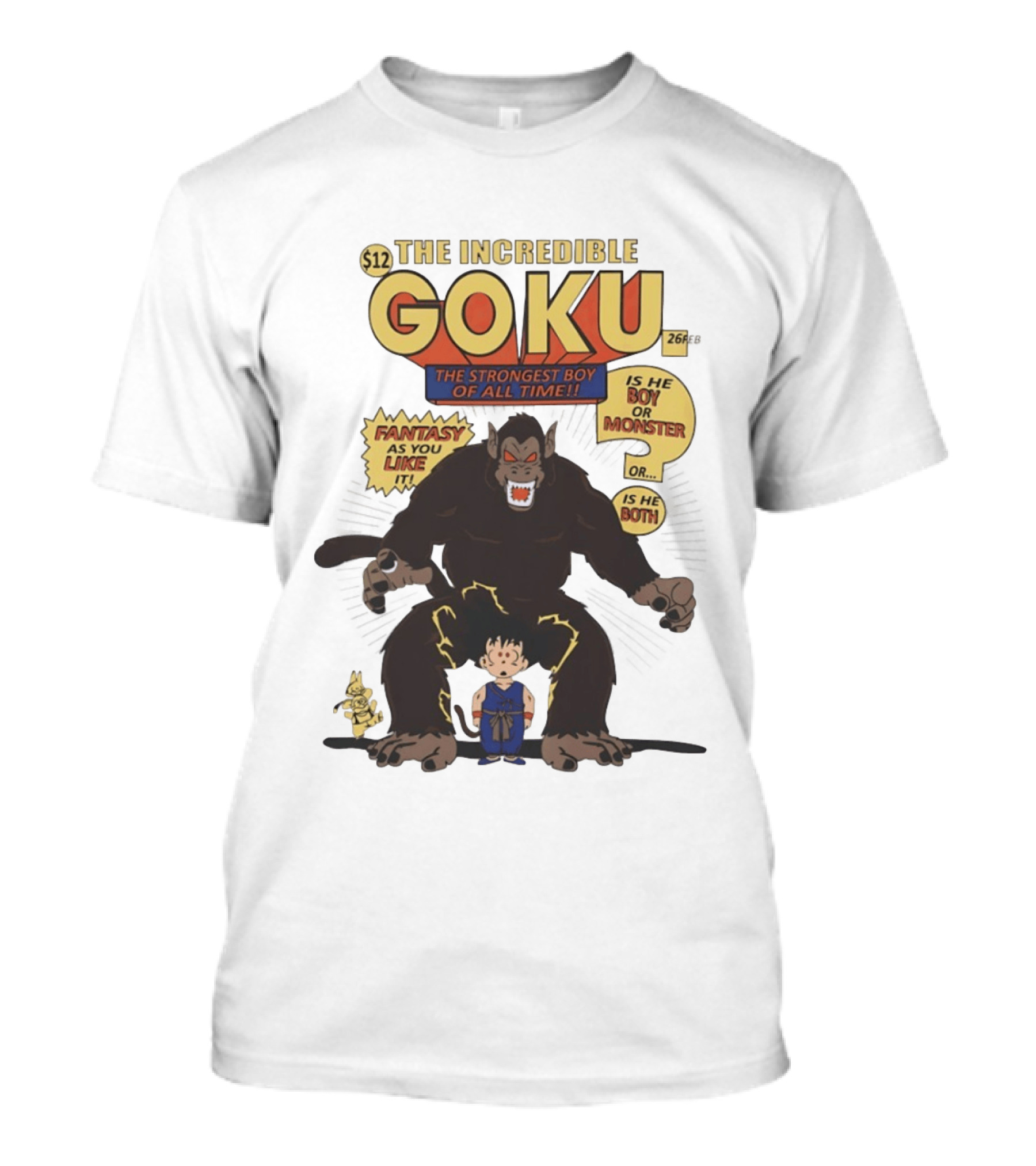 The Incredible Goku The Strongest Boy Fantasy As You Like It Monster Boy T-Shirt