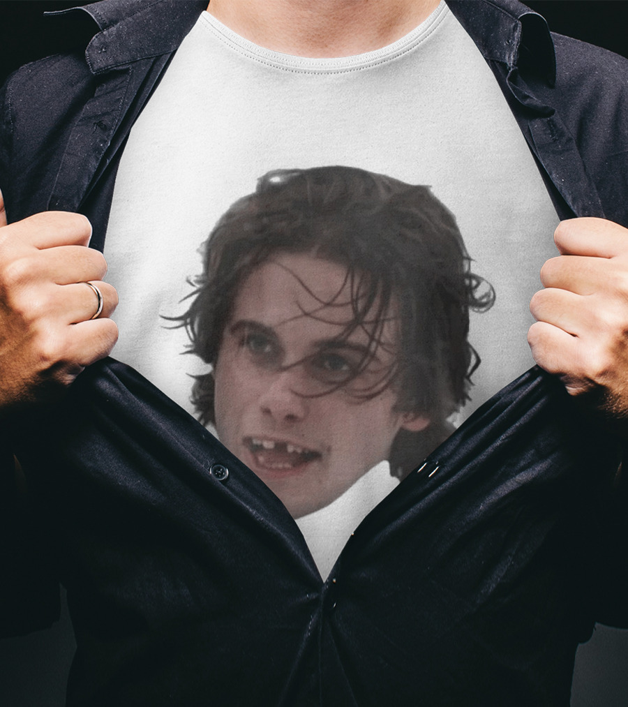 Team USA Jack Hughes Missing Teeth Throwback Face T-Shirt