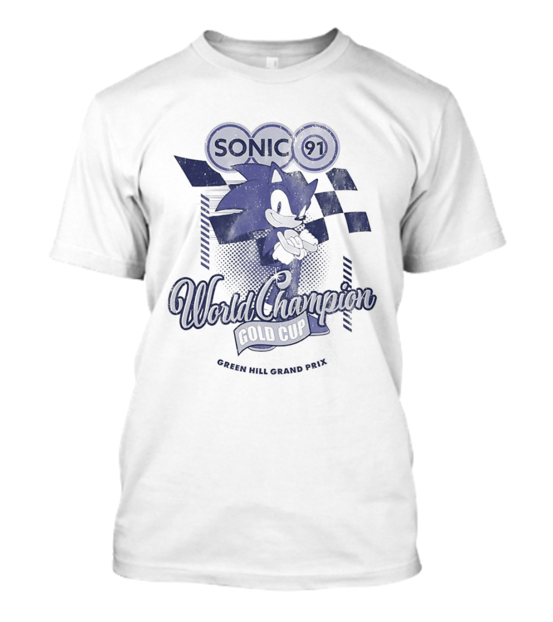 SONIC World Champion Gold Cup Green Hill Grand Prix T-Shirt