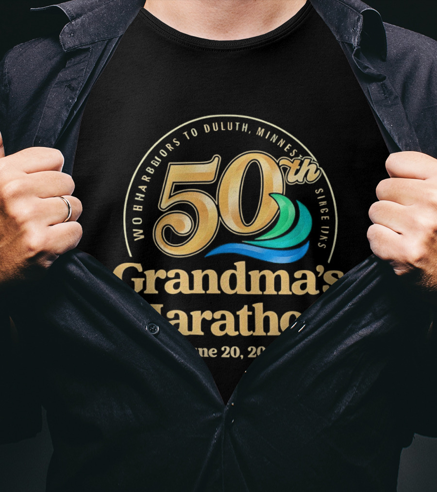 50th Grandma's Marathon Two Harbors To Duluth Minnesota June 20 2026 T-Shirt