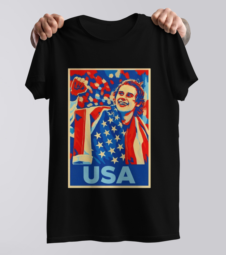 USA Hockey Celebration Jack Hughes Fan Hope Gift Idea T-Shirt