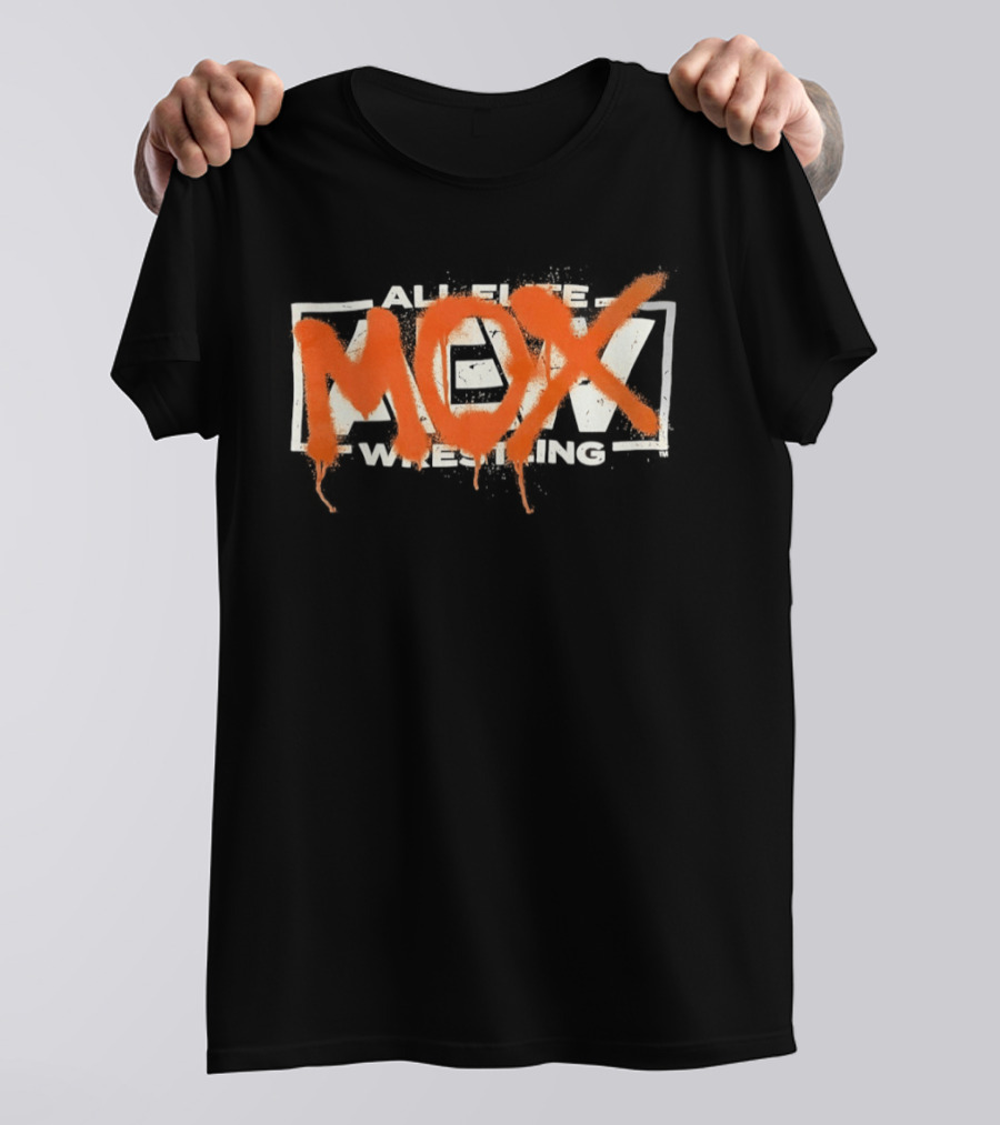 AEW Jon Moxley Mox Graffiti Style Wrestling T-Shirt