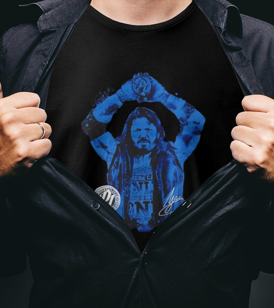 AJ Styles WWE Blue Signature Phenomenal One T-Shirt