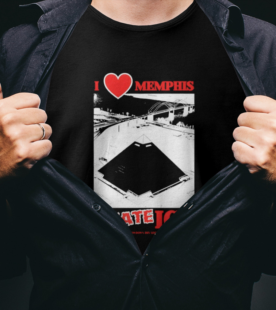 I Love Memphis I Hate Ice Slowdown Dry Goods Pyramid T-Shirt