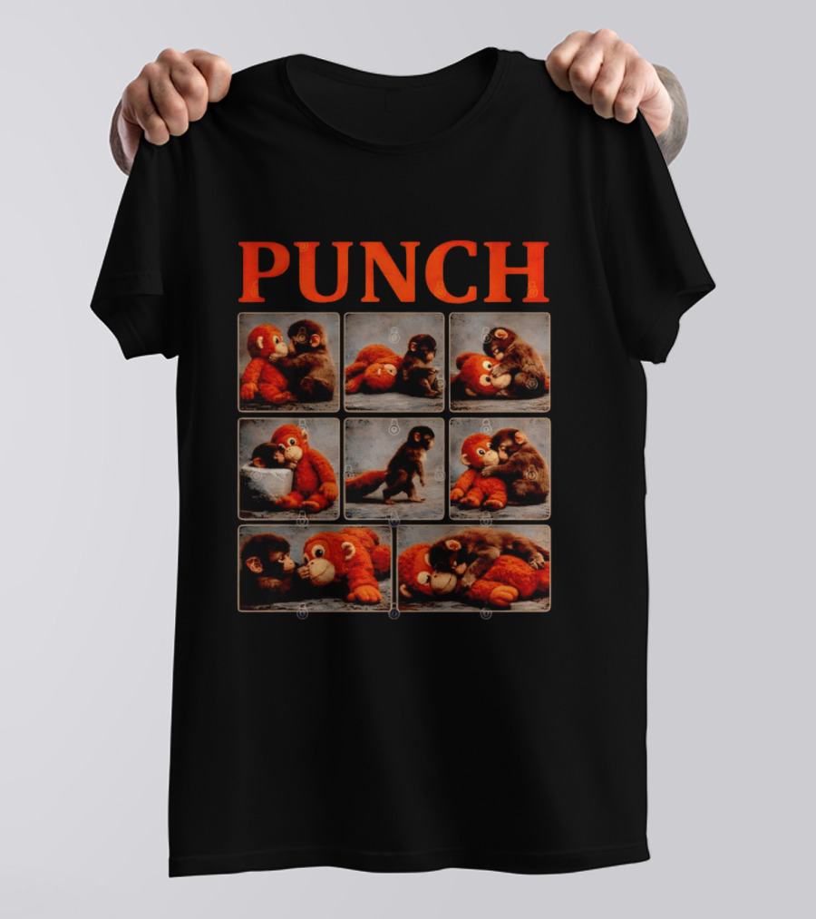 Punch Monkey Plush Compilation T-Shirt