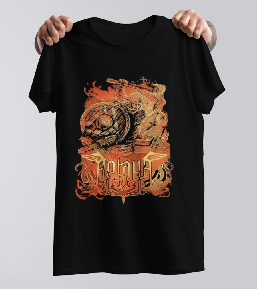 Arkona Viking Warrior USA Canada 2016 Tour T-Shirt