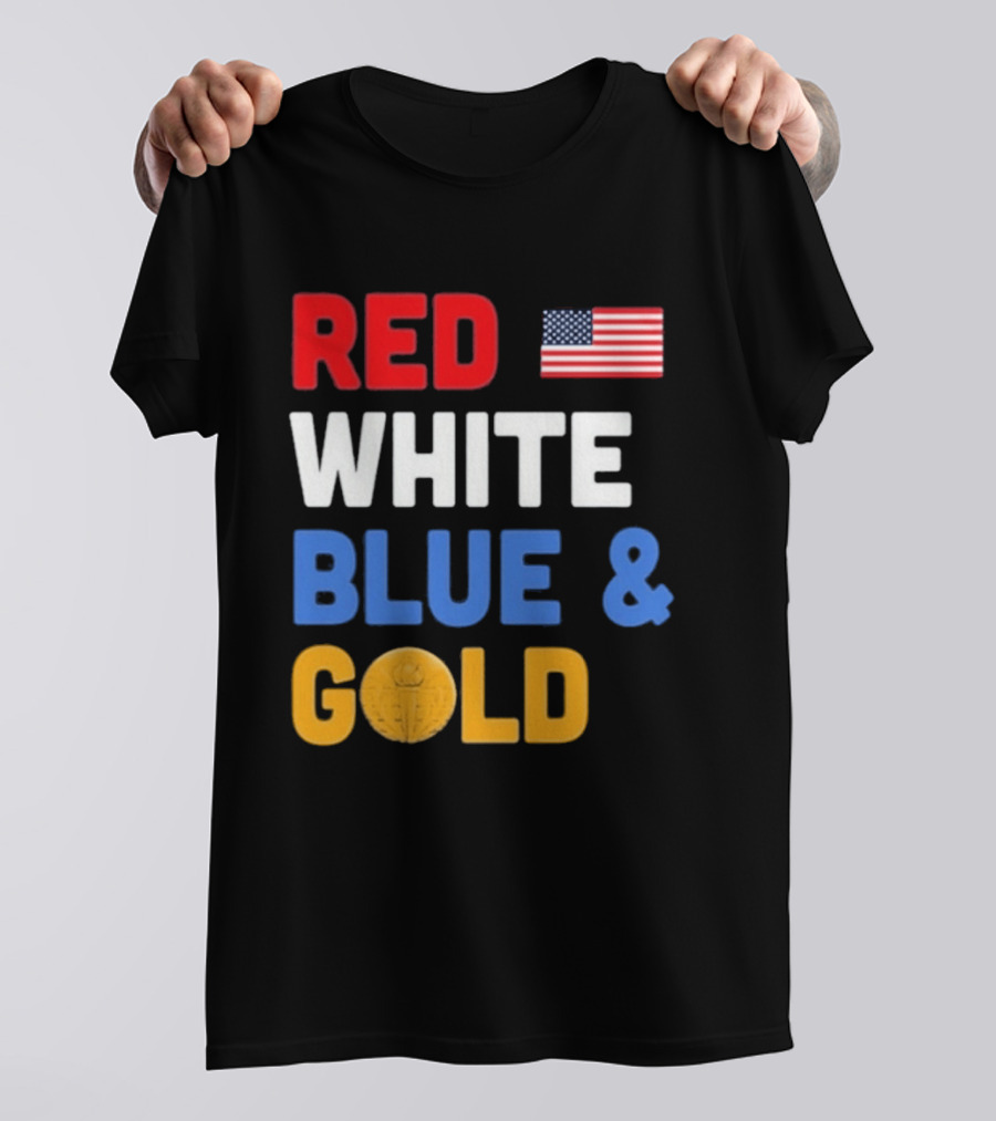 Red White Blue Gold Team USA Win Olympics Forever T-Shirt