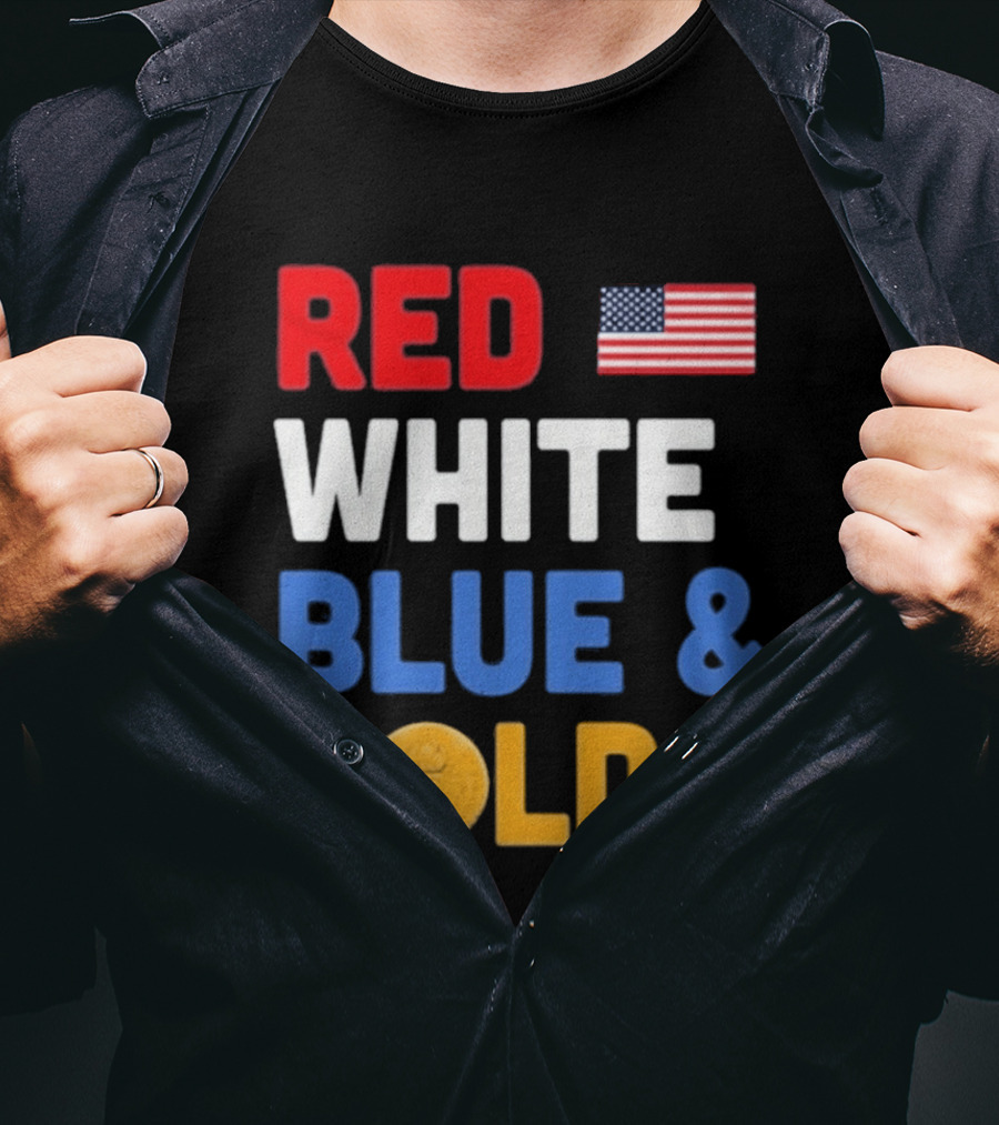 Red White Blue Gold Team USA Win Olympics Forever T-Shirt