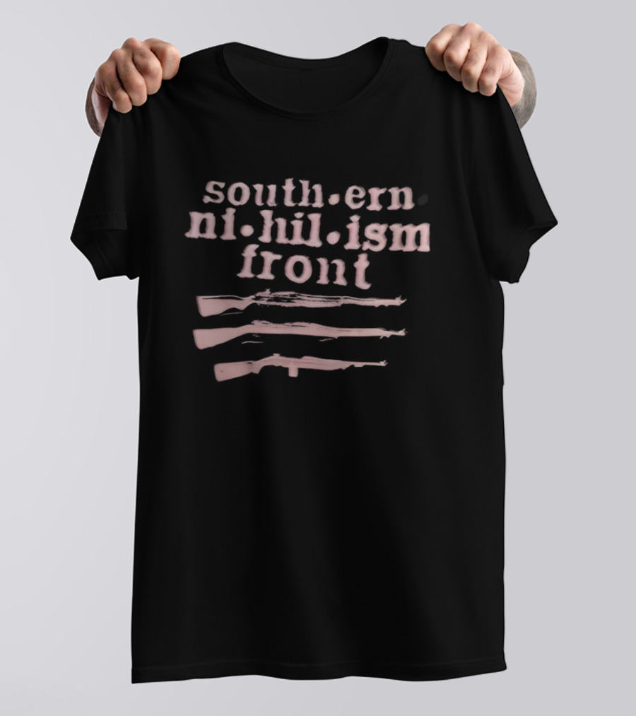 Southern Nihilism Front Guns Ruger AK 47 M16 Beretta T-Shirt